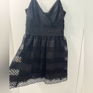Cute black mini cocktail dress